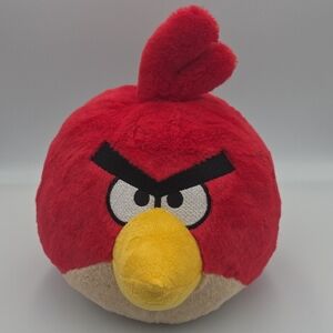 Commonwealth 2010 Angry Birds Red Bird 8″ Plush Soft Stuffed Animal No Sound